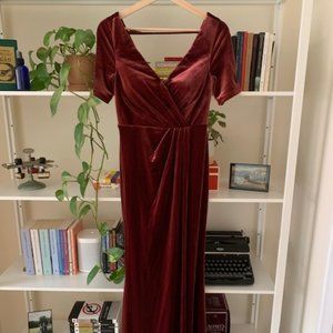 Revelry Giselle Velvet Bridesmaid Dress